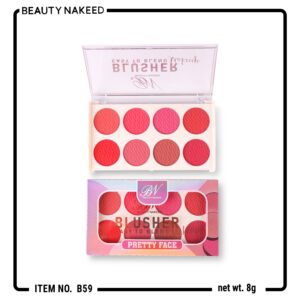 Beauty Nakeed 8 Colours Pretty Matte Blusher Palette