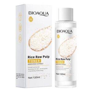 BioAqua Rice Raw Pulp Hydrating Moisturizing Softening Face Toner 120ml