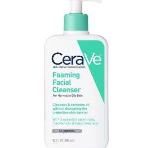 CeraVe Foaming Facial Cleanser 355ml - For Normal To Oily Skin