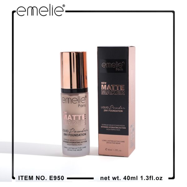 Emelie New Matte Maker Liquid Foundation - 40ml