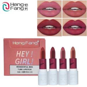 HengFang Hey Girl 4pcs Matte Mini Lipsticks Pack