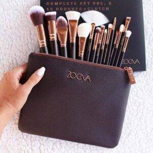 Zoeva 15 Piece Makeup Brushes Pouch Set For Eye And Face Makeup Usage New Makeup Tools Set